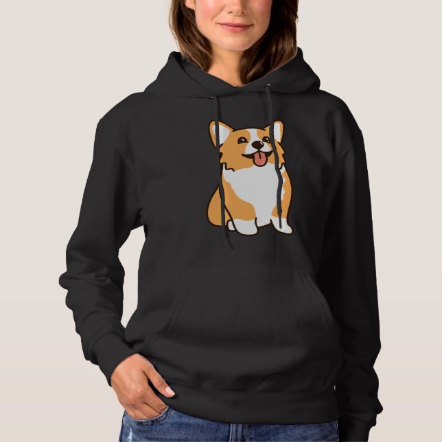 Corgi Illustration Hoodie (Front)