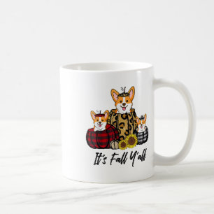 Corgi In Leopard Pumpkin Autumn Thanksgiving Coffee Mug