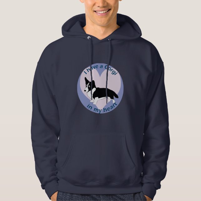 Corgi in My Heart 2 Hoodie (Front)