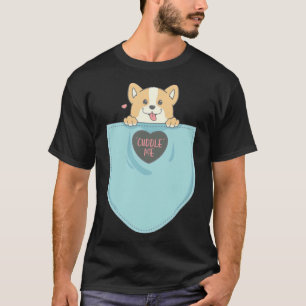 Corgi In Pocket Corgi Mom T-Shirt