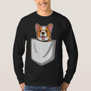 Corgi In Pocket Funny Corgi Crazy Dog T-Shirt