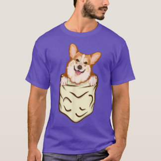 Corgi In Pocket, Funny Dog Lover Gifts, Ladies Man T-Shirt