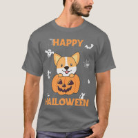 Corgi In Pumpkin Dogs Happy Halloween-512