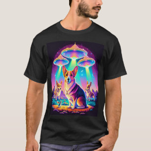 Corgi In Space With Doughnuts Cute Corgi Boys Girl T-Shirt