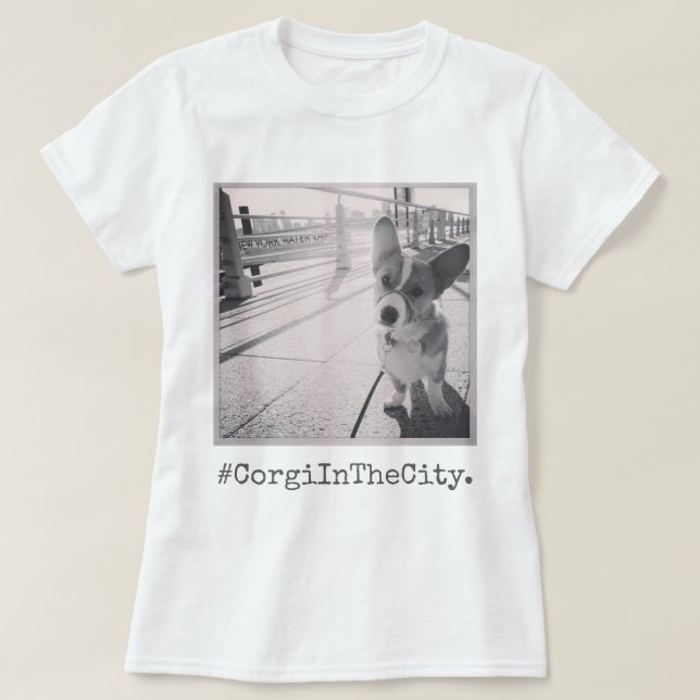 Corgi in the City T-Shirt (Design Front)