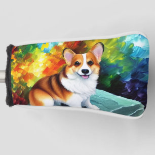 Corgi in the Garden Golf Head Cover