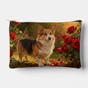 Corgi in the Roses V Accessory Pouch