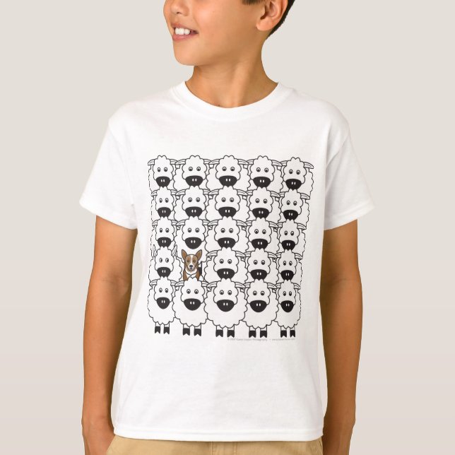 Corgi in the Sheep T-Shirt (Front)
