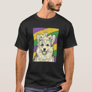 Corgi Jester Mardi Gras Dog Mom or Dad T-Shirt