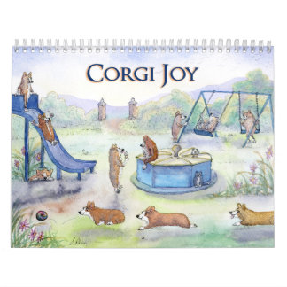 Corgi Joy calendar - corgi dogs enjoying life