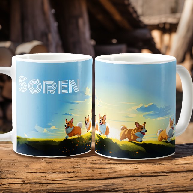 Corgi Joy - Personalised Coffee Mug (Creator Uploaded)