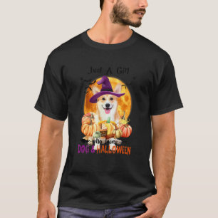 Corgi Just A Girl Who Loves Dogs And Halloween T-Shirt