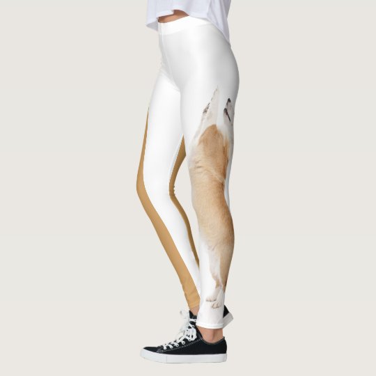 Corgi Leggings--Foxy Treats Leggings