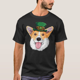Corgi Leprechaun T Shirt St Patricks Day Dog Tees