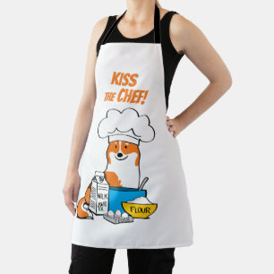 Corgi Life Apron Red w. Tail 4