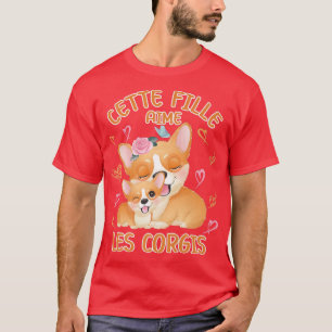 Corgi Love Mom Dog And Baby Youth-524 T-Shirt