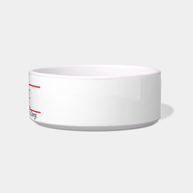 Corgi Love Pet Bowl (Right)