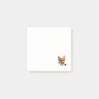 Corgi Love Post-it Notes