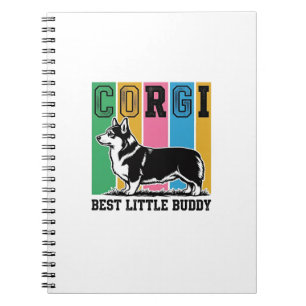 Corgi Love Shirt Vintage Engraving Dog Silhouette_ Notebook