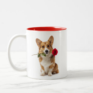 Corgi Love Two-Tone Coffee Mug