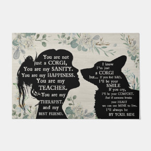 Corgi Lover Gift, Corgi Doormat, Funny Corgi Gift Doormat