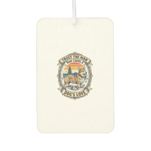 Corgi Lover Shirt Vintage Dog Dad Engraving Design Car Air Freshener