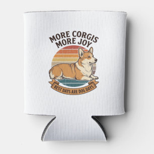 Corgi Lover Shirt Vintage Engraving Dog Quote Desi Can Cooler