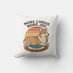 Corgi Lover Shirt Vintage Engraving Dog Quote Desi Cushion