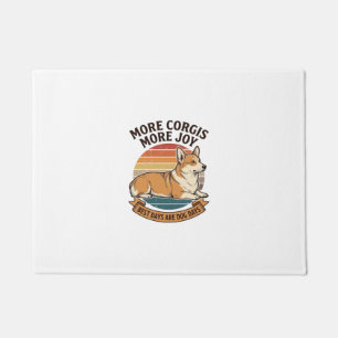 Corgi Lover Shirt Vintage Engraving Dog Quote Desi Doormat
