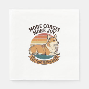 Corgi Lover Shirt Vintage Engraving Dog Quote Desi Napkin