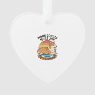 Corgi Lover Shirt Vintage Engraving Dog Quote Desi Ornament