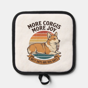 Corgi Lover Shirt Vintage Engraving Dog Quote Desi Pot Holder