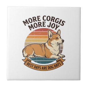 Corgi Lover Shirt Vintage Engraving Dog Quote Desi Tile