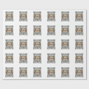 Corgi Lover Shirt Vintage Engraving Funny Dog Desi Wrapping Paper
