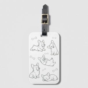 Corgi Luggage Tag Cute Dog Travel Tag