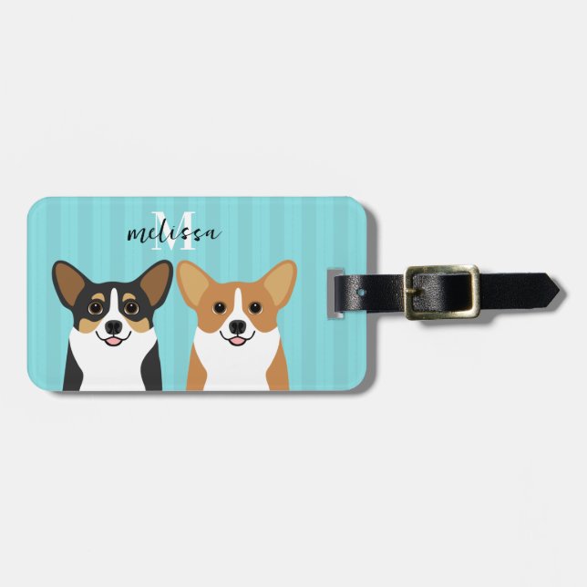 Corgi Luggage Tags (Front Horizontal)