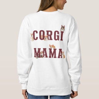 Corgi Mama Aesthetic Typography Cosy Sweatshirt