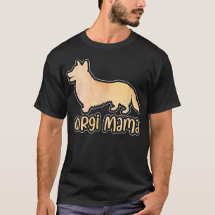 Corgi Mama Colourful Welsh Corgi Gifts Dog Mum T-Shirt