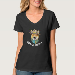 Corgi Mama  Cute Welsh Corgi Owner Dog T-Shirt