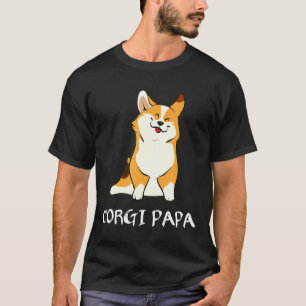 Corgi Men Boys Puppy Dad Dog Papa T-Shirt