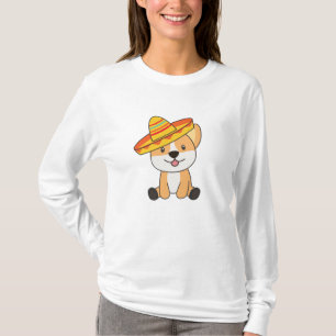 Corgi Mexico Sombrero Sweet Dogs For Children T-Shirt