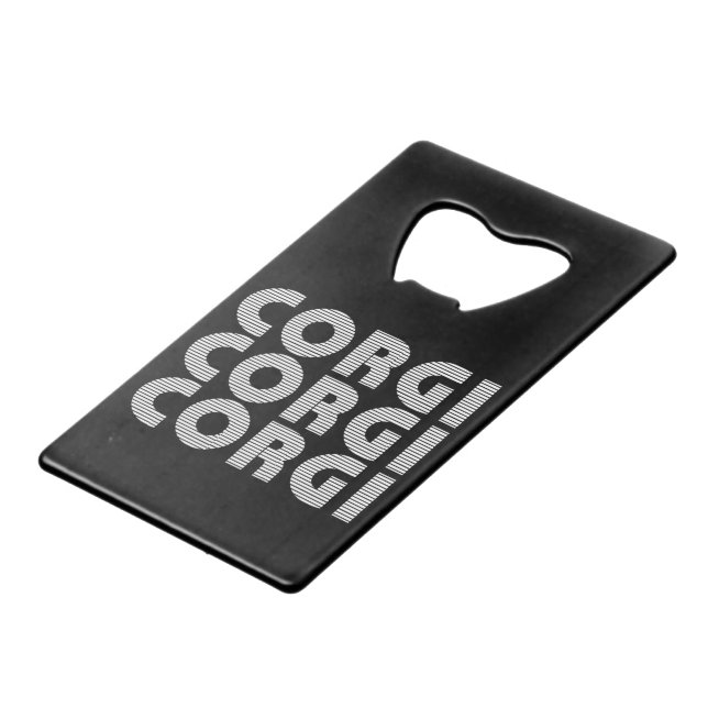 Corgi Modern White Text (Front Angled)