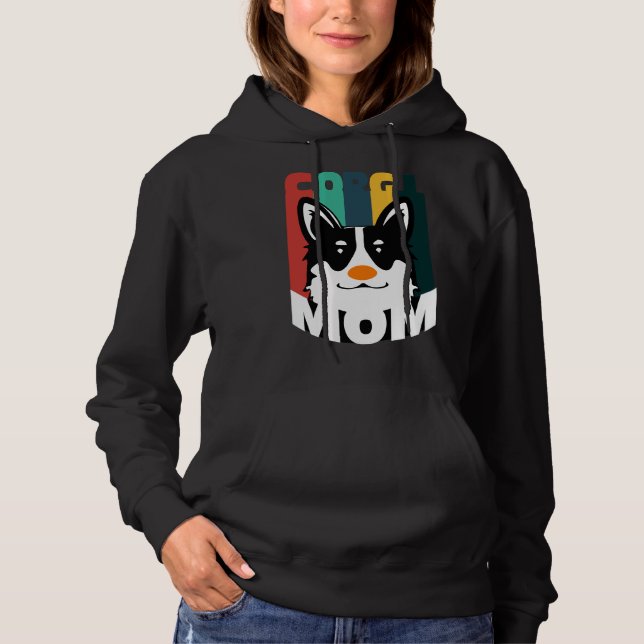 Corgi Mom  488 Hoodie (Front)