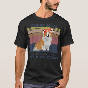 Corgi Mom Bandana Match Vintage Mother's Day Dog L T-Shirt