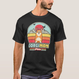 Corgi Mom Retro Style T-Shirt