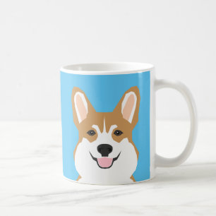 Corgi Mug - Aqua Turquoise Corgi Mug