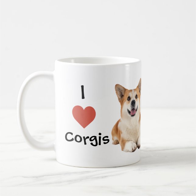 Corgi Mug  I love Corgis (Left)