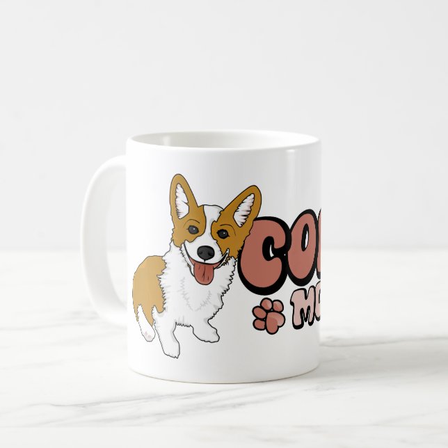 Corgi Mum Coffee Mug (Front Left)