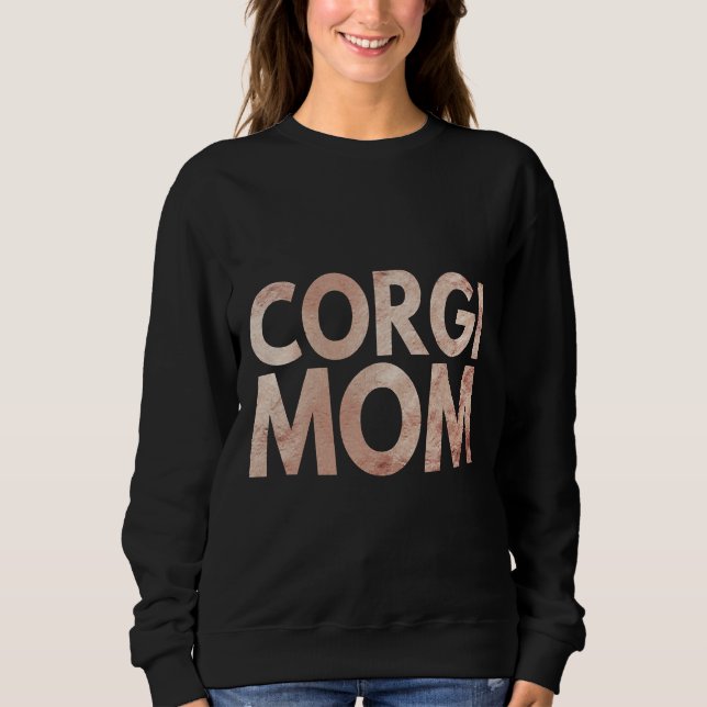Corgi Mum Corgi  Fitted Scoop Sweatshirt (Front)