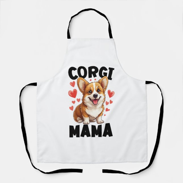 Corgi Mum - Cute Corgi Mama Apron (Front)